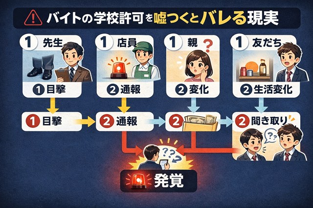 バイト 学校の許可 嘘