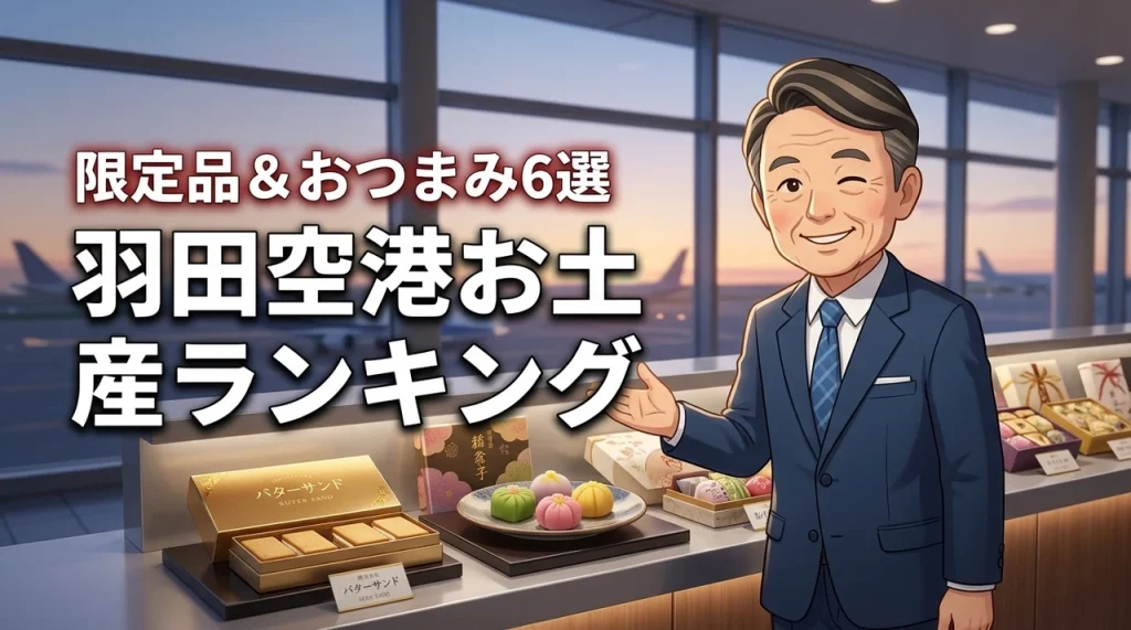 羽田空港のお土産ランキング最新おすすめ6選！限定スイーツからおつまみまで紹介（記事のアイキャッチ画像）