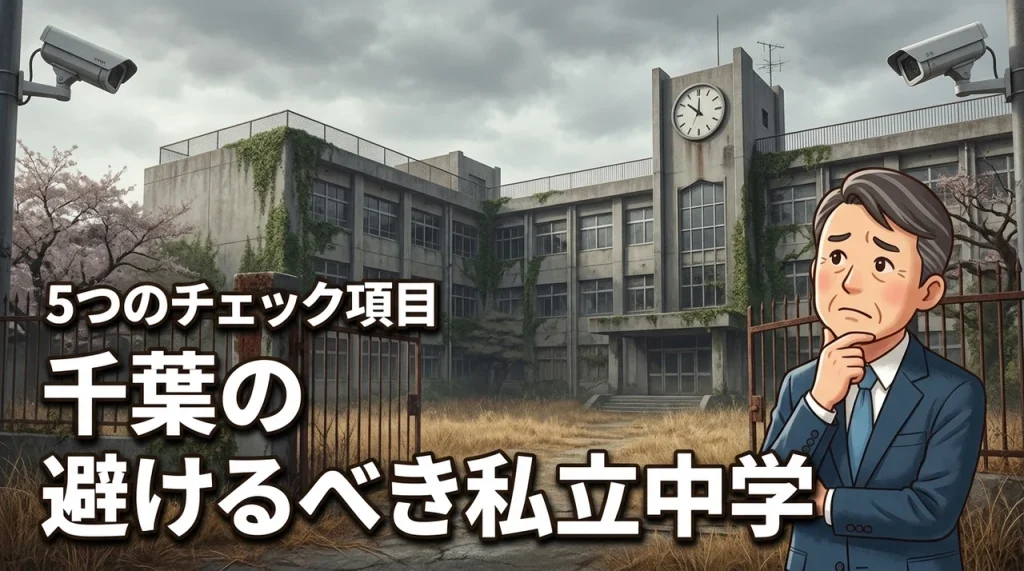 千葉で行っては いけない私立中学の特徴は？入学後の後悔を防ぐ5つのチェック項目（記事のアイキャッチ画像）
