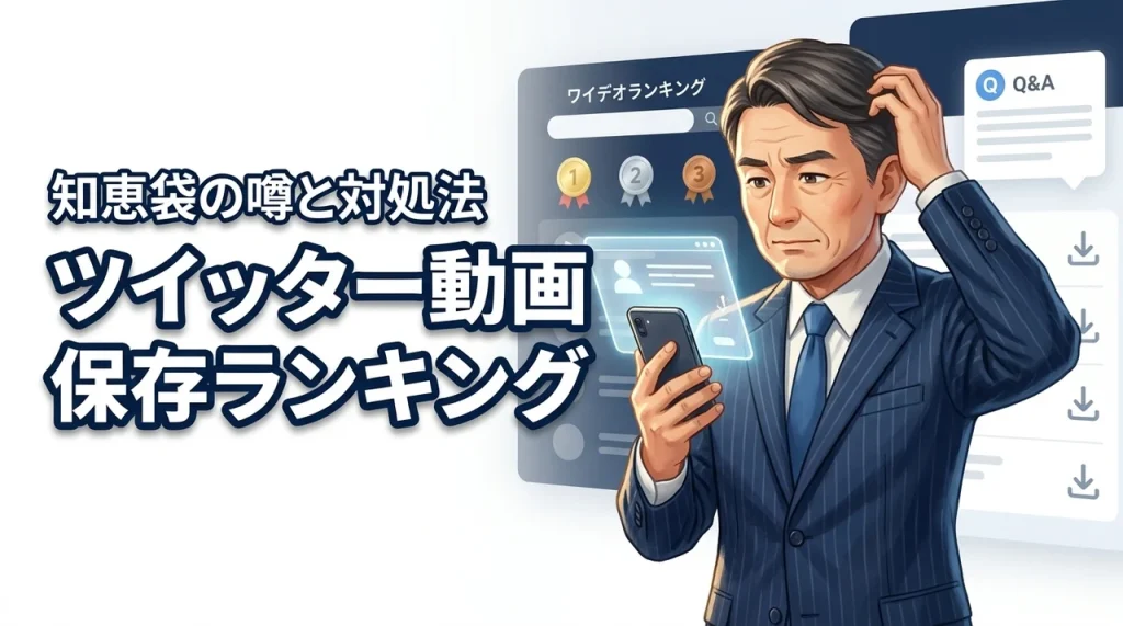 ツイッター動画保存ランキングは知恵袋でウイルスに注意？消えた理由や対処法まとめ（記事のアイキャッチ画像）